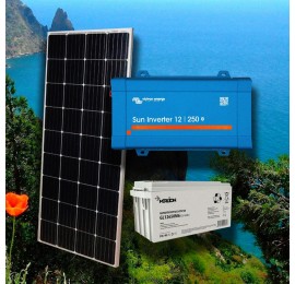 Автономна сонячна система АС-250Вт/DC115W/АКБ на 780 Вт/год